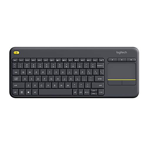 Logitech K400 Plus Wireless Touch TV Keyboard with Easy Media Control and Built-In Touchpad