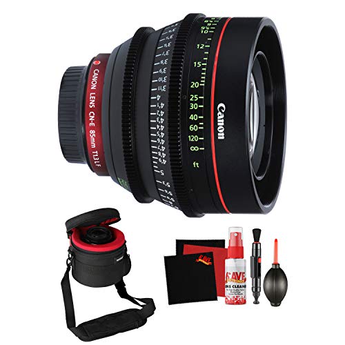 Canon CN-E 85mm T1.3 L F Cine Lens Professional Filmmaker Bundle