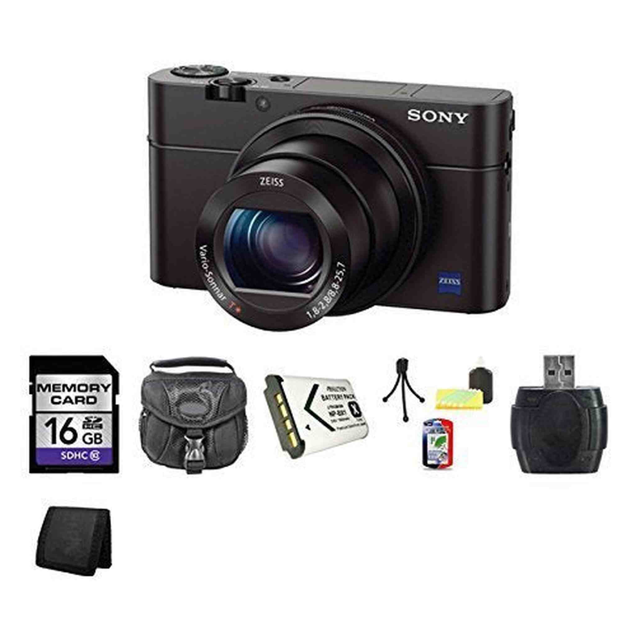 Sony Cyber-Shot DSC-RX100M III Digital Camera DSCRX100M3 RX100 International Model 16GB Bundle