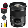 Sigma 50mm f/1.4 DG HSM Art Lens for Nikon F USA Deluxe Bundle