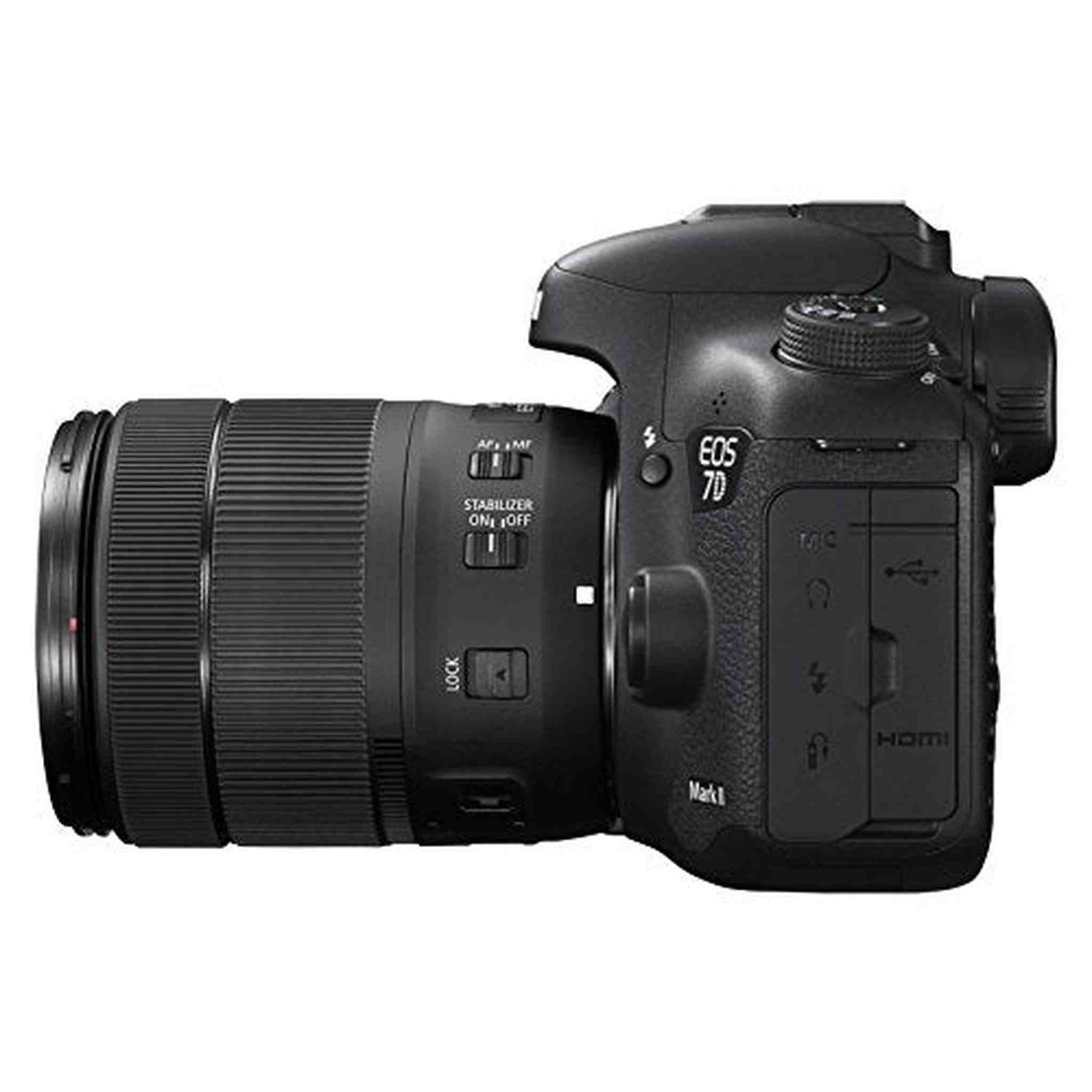 Canon EOS 7D Mark II Digital SLR Camera with EF-S 18-135mm is USM Lens Wi-Fi Adapter Kit - Used Canon