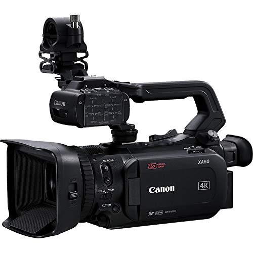 Canon XA50 UHD 4K Camcorder W/ 2 Extra Battery - Professional Bundle