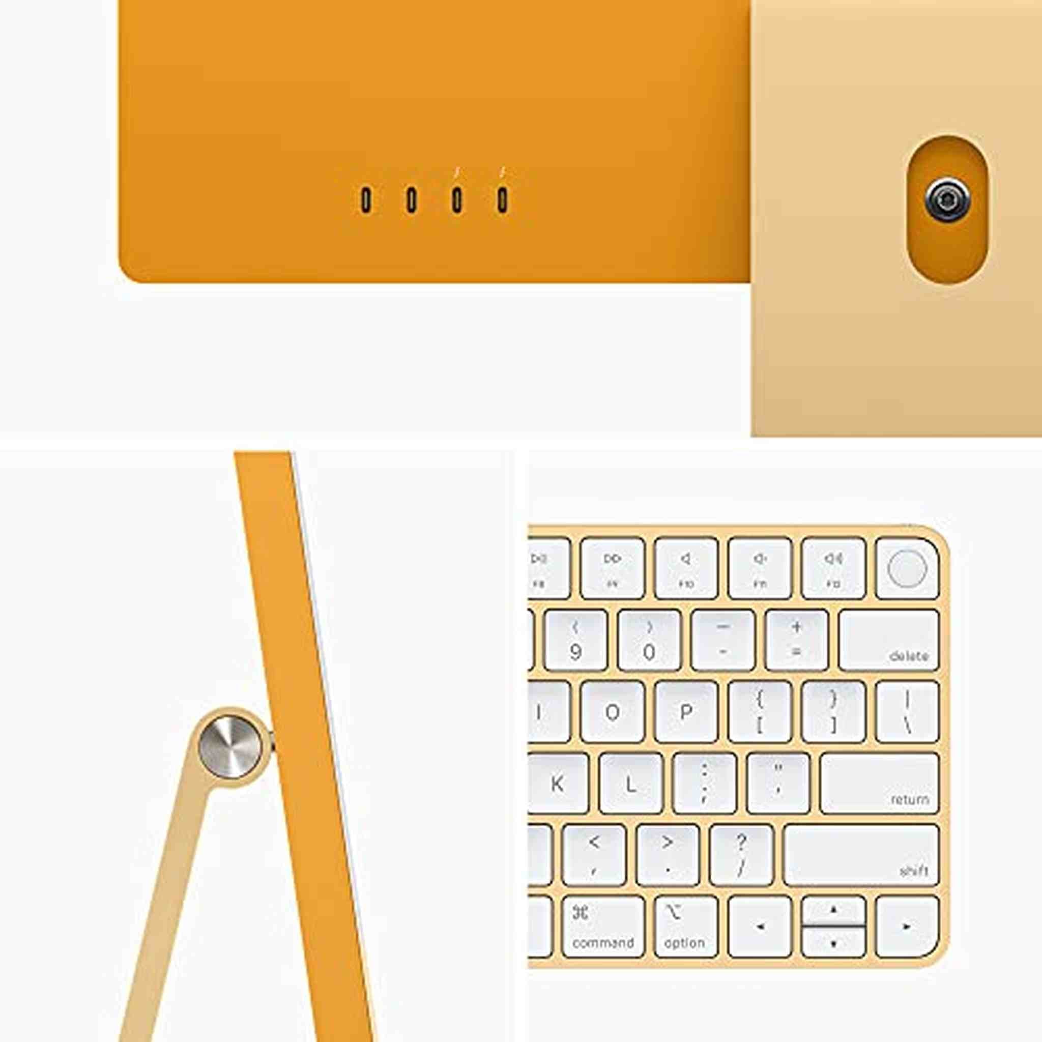 2021 Apple iMac 24-inch, Apple M1 chip with 8‑core CPU and 8‑core GPU, 8GB RAM, 256GB - Yellow - Reconditioned Apple
