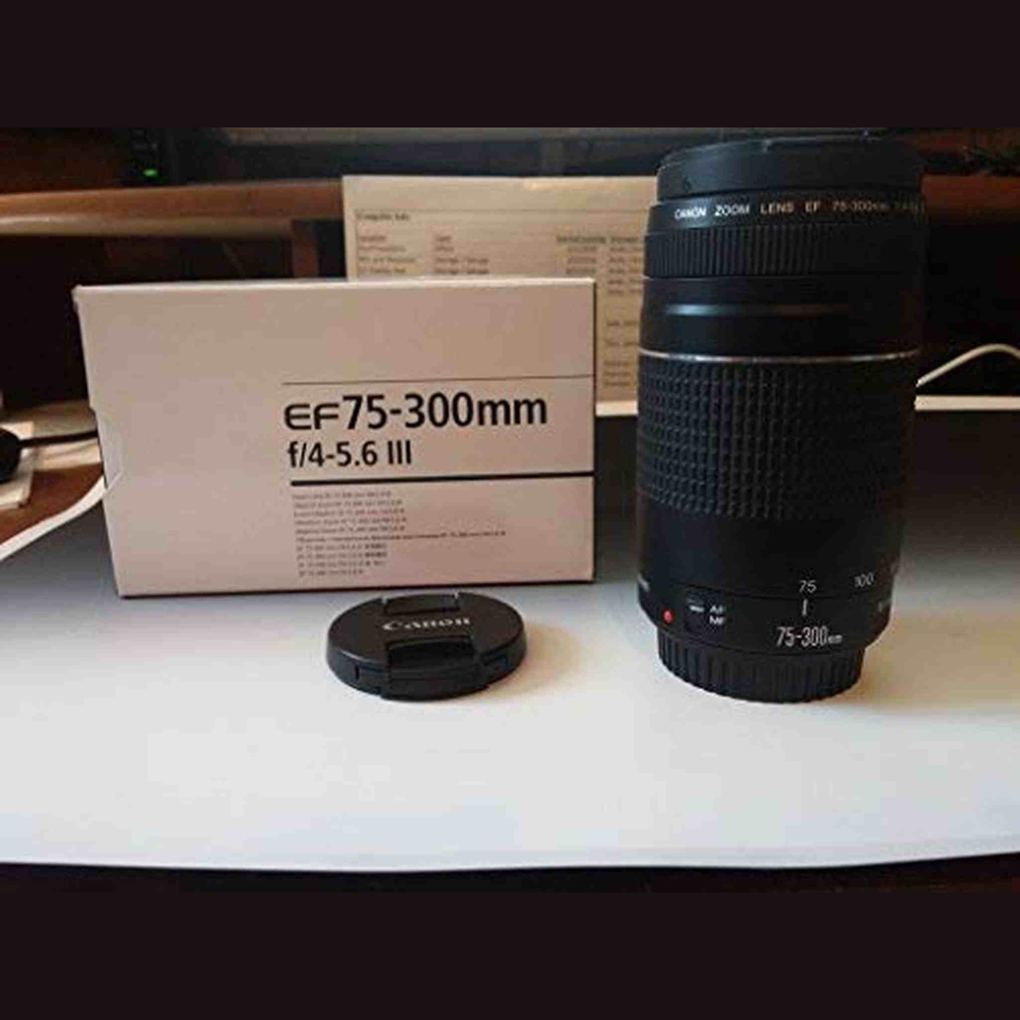 Canon EF 75-300 mm F/4.0-5.6 III Lens 6473A003 - Used Canon
