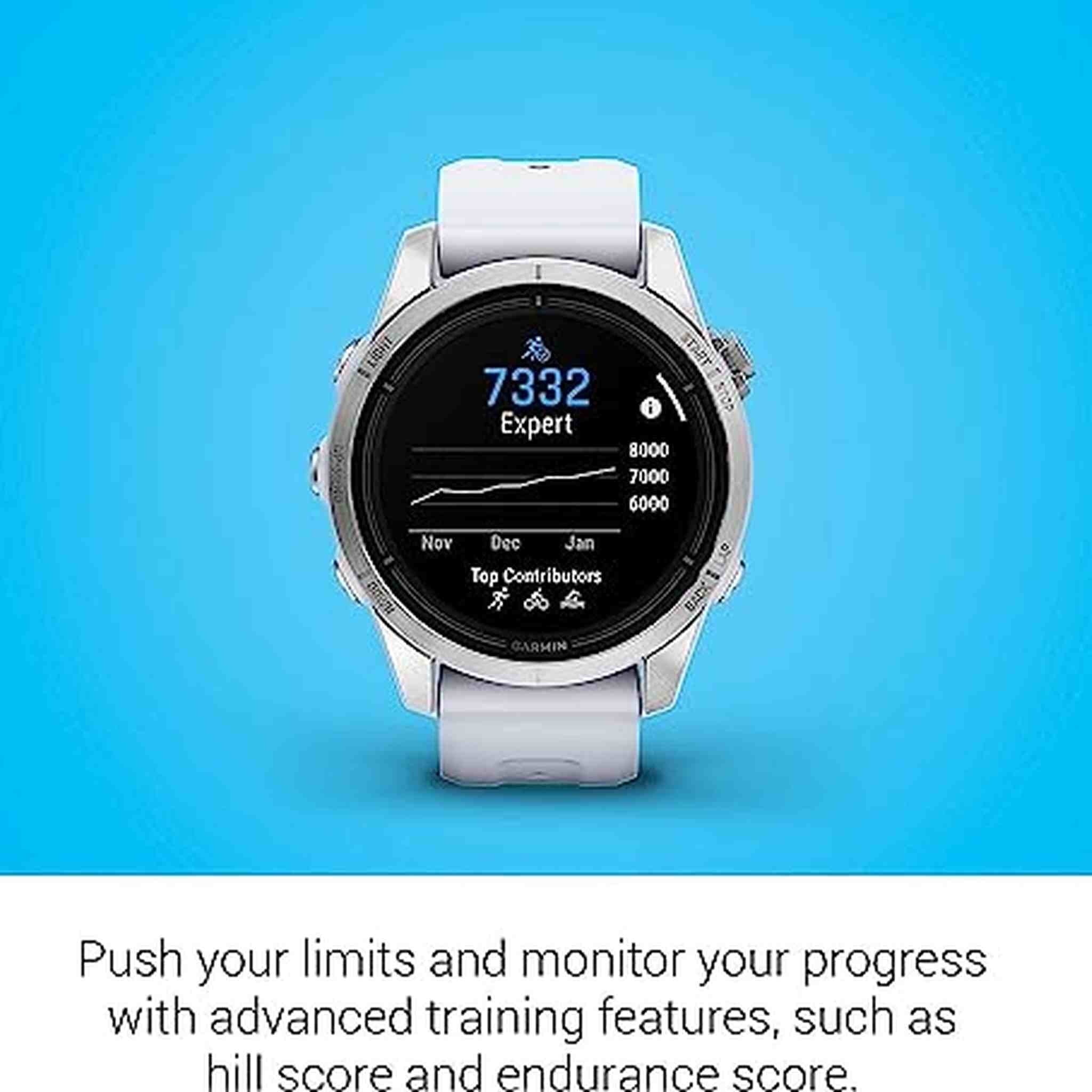Garmin Epix Pro Gen 2 , 42mm Glass Stainless Steel Whitestone with Accessories Garmin