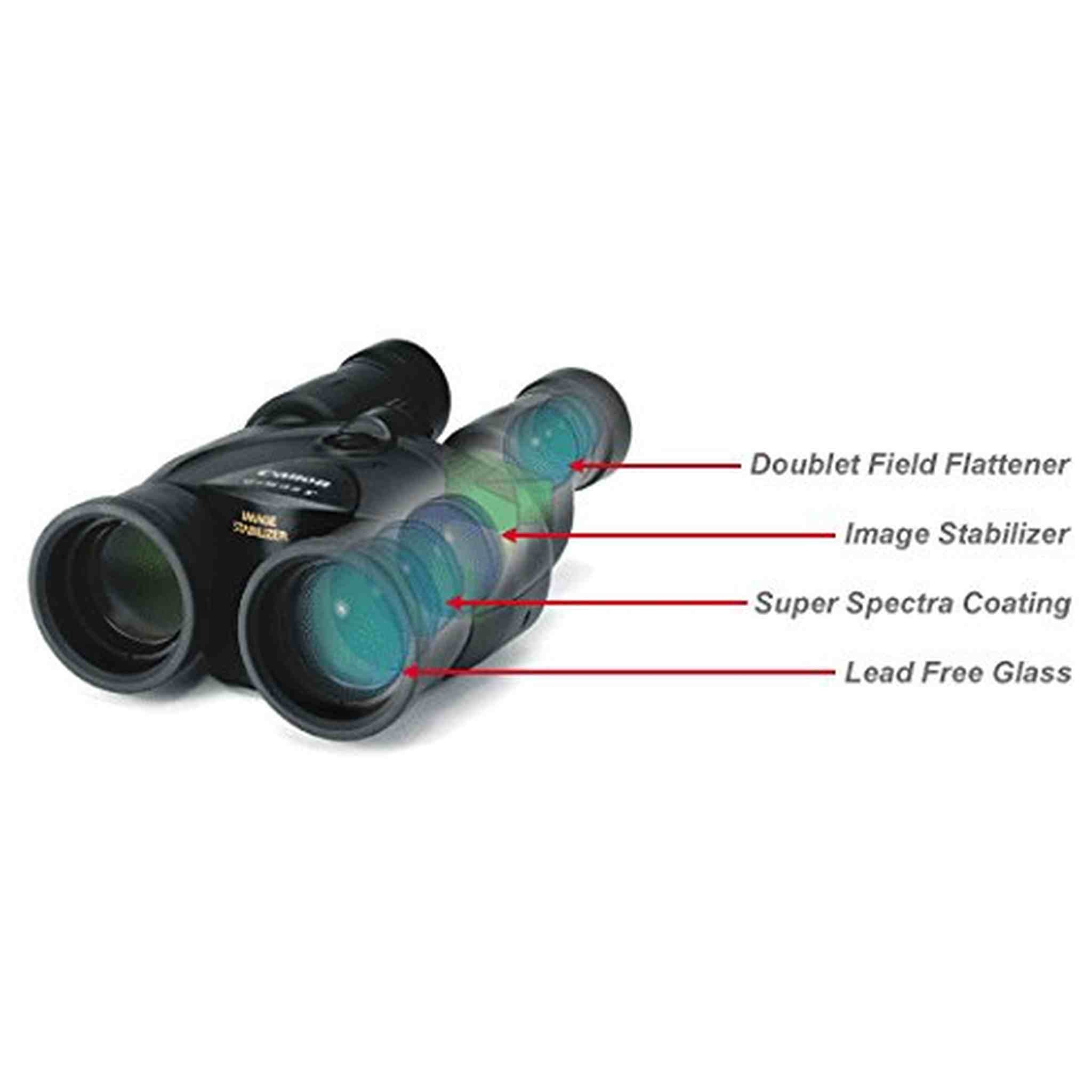 Canon 18x50 Image Stabilization All-Weather Binoculars - Bundle with Tulip Lens Hoods, Tripod + More Canon