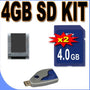 TWO 4GB SD Secure Digital Memory Cards BigVALUEInc Accessory Saver Bundle + USB SD Card Reader + MORE for Panasonic Lumix Digital Cameras