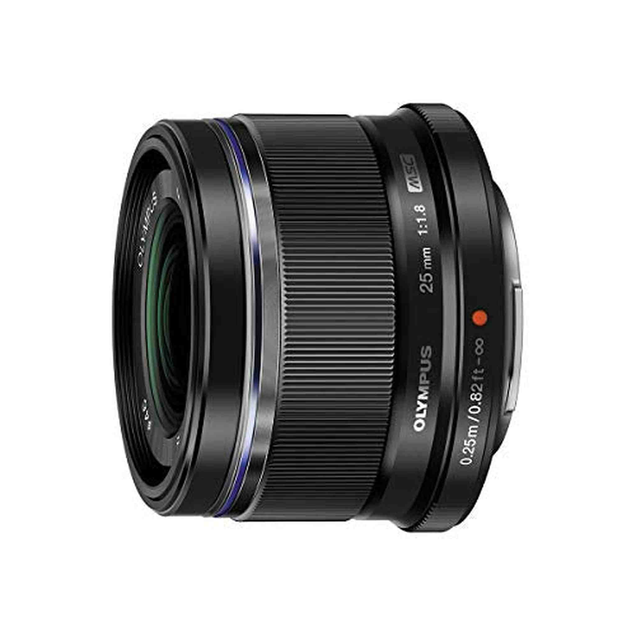 Olympus M.Zuiko Digital 25mm F1.8 Lens, for Micro Four Thirds Cameras Black Olympus
