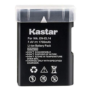 Replacement Nikon EN-EL14 Battery for Nikon D3100, D3200, D5100, P7000, P7100, P7700 DSLR Cameras Kastar