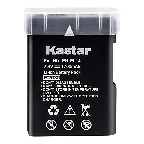 Replacement Nikon EN-EL14 Battery for Nikon D3100, D3200, D5100, P7000, P7100, P7700 DSLR Cameras Kastar