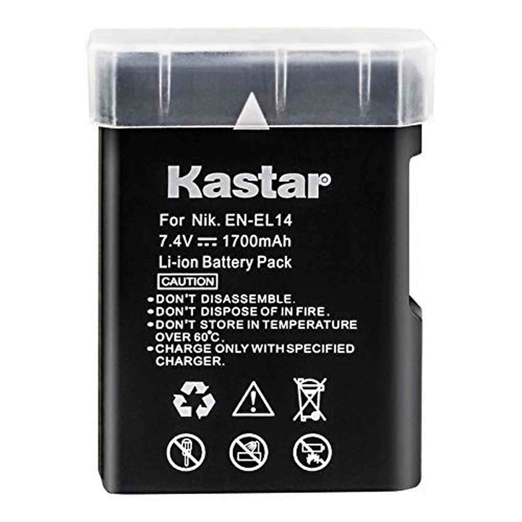 Replacement Nikon EN-EL14 Battery for Nikon D3100, D3200, D5100, P7000, P7100, P7700 DSLR Cameras Kastar