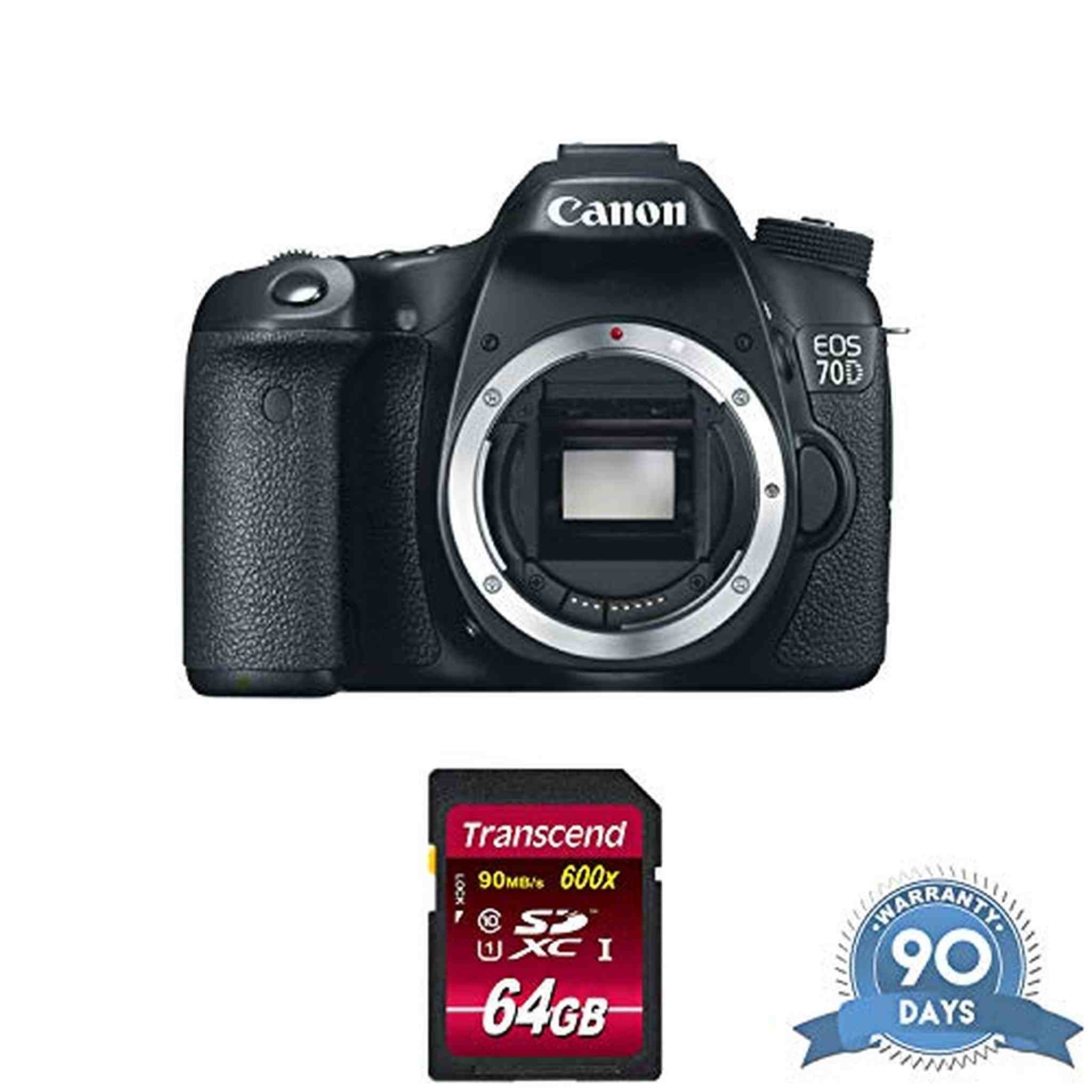 Canon EOS 80D DSLR Camera Body Only with Memory Card - Renewed - Reconditioned Canon
