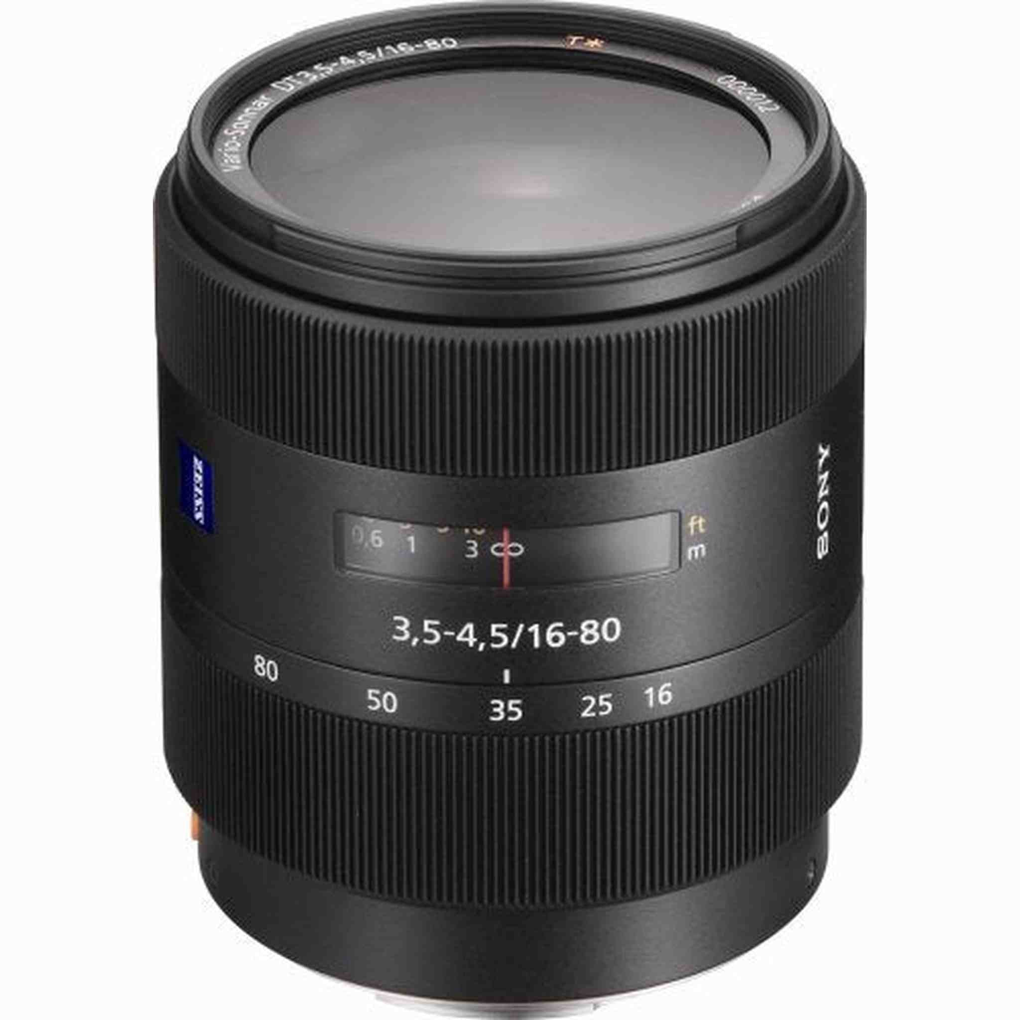Sony 16-80mm f/3.5-4.5 Carl Zeiss Vario-Sonnar T DT Zoom Lens for Sony Alpha Digital SLR Camera - Used Sony