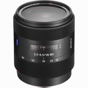 Sony 16-80mm f/3.5-4.5 Carl Zeiss Vario-Sonnar T DT Zoom Lens for Sony Alpha Digital SLR Camera - Used Sony