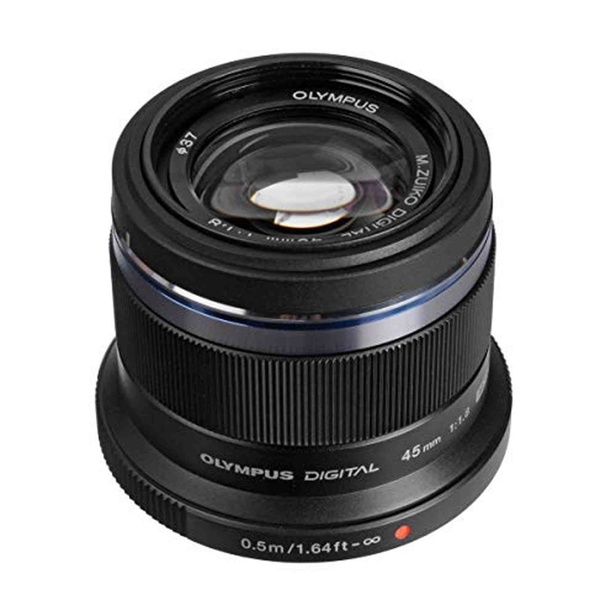Olympus M.Zuiko Digital 45mm F1.8 Lens, for Micro Four Thirds Cameras Black - Reconditioned Olympus