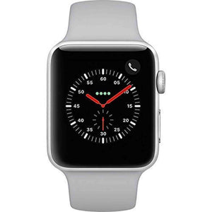 Apple Watch Series 3 - GPS+Cellular - Silver Aluminum Case with Fog Sport Band - 42mm Renewed - Reconditioned