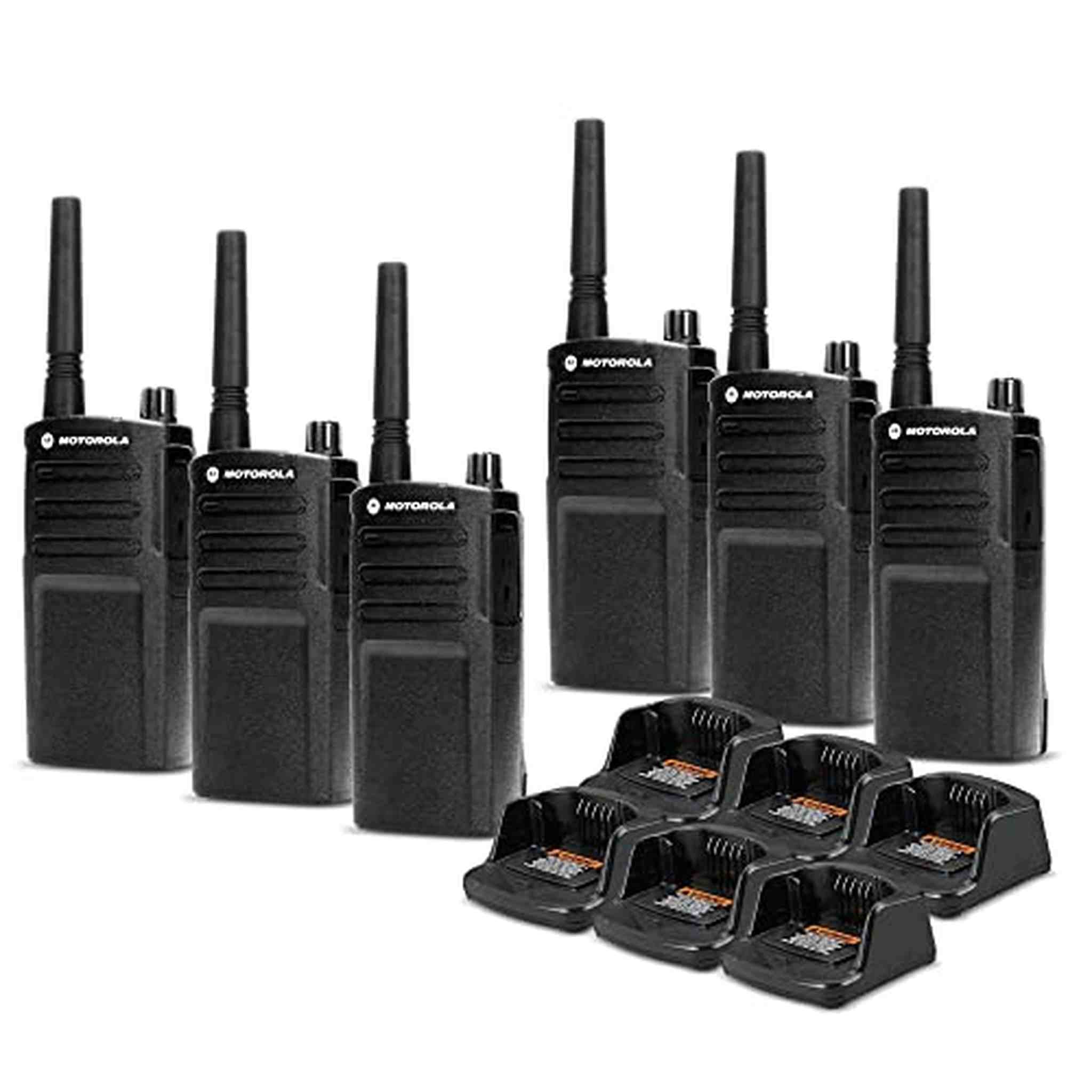 6 x Motorola RMU2040 On-Site 2-Way Radio RMU2040 - 6 Pack Bundle Bundle Motorola Solutions
