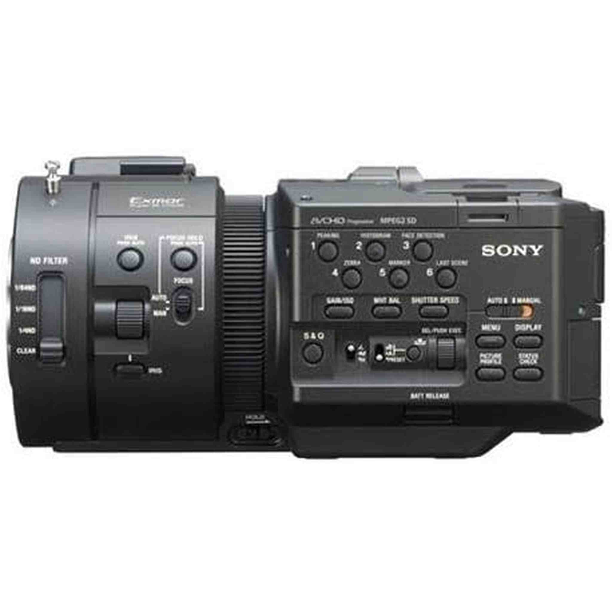 Sony NEX-FS700R Super 35 Camcorder Body Only Accessory Bundle with Memory Card Kit, Carrying Case, 7" Monitor, Condenser Mic, Stereo Headphones Bundle