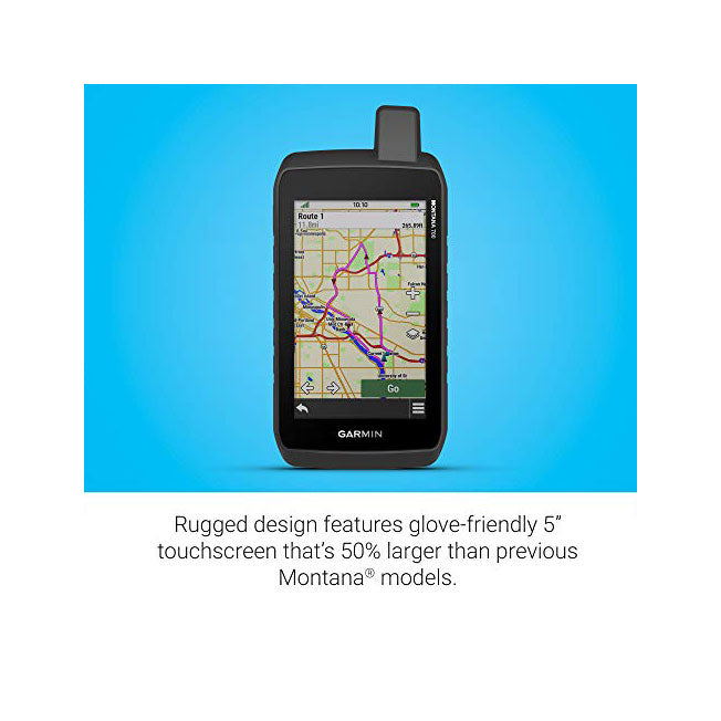 Garmin Montana 700i, Rugged GPS Handheld Starter Bundle