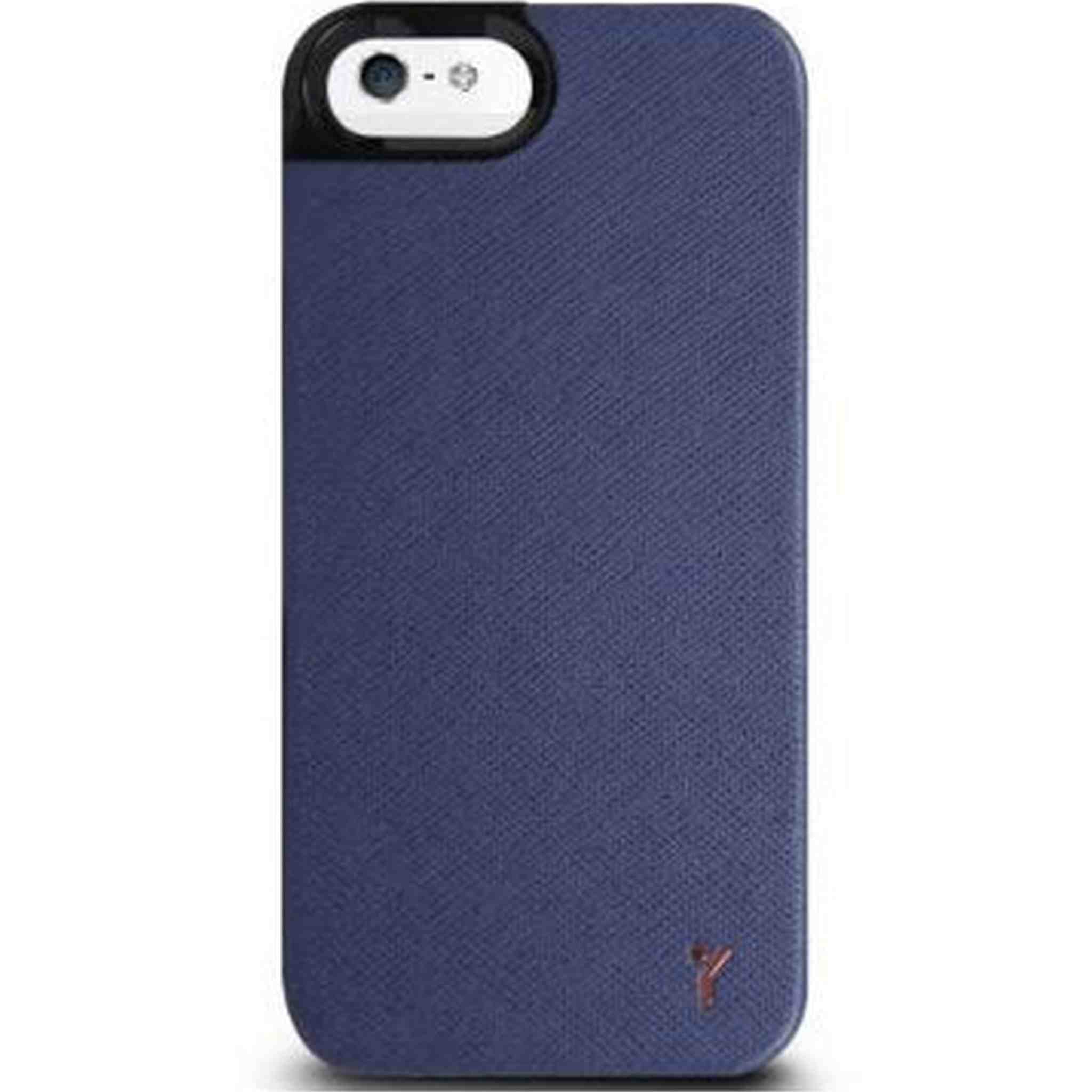 The Joy Factory Royce Premium Synthetic Leather Hardshell Case for iPhone5/5S, CSD115 Navy