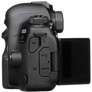 Canon EOS 6D Mark II DSLR Camera w/ 64GB Memory + Battery Grip + Flash Bundle International Model