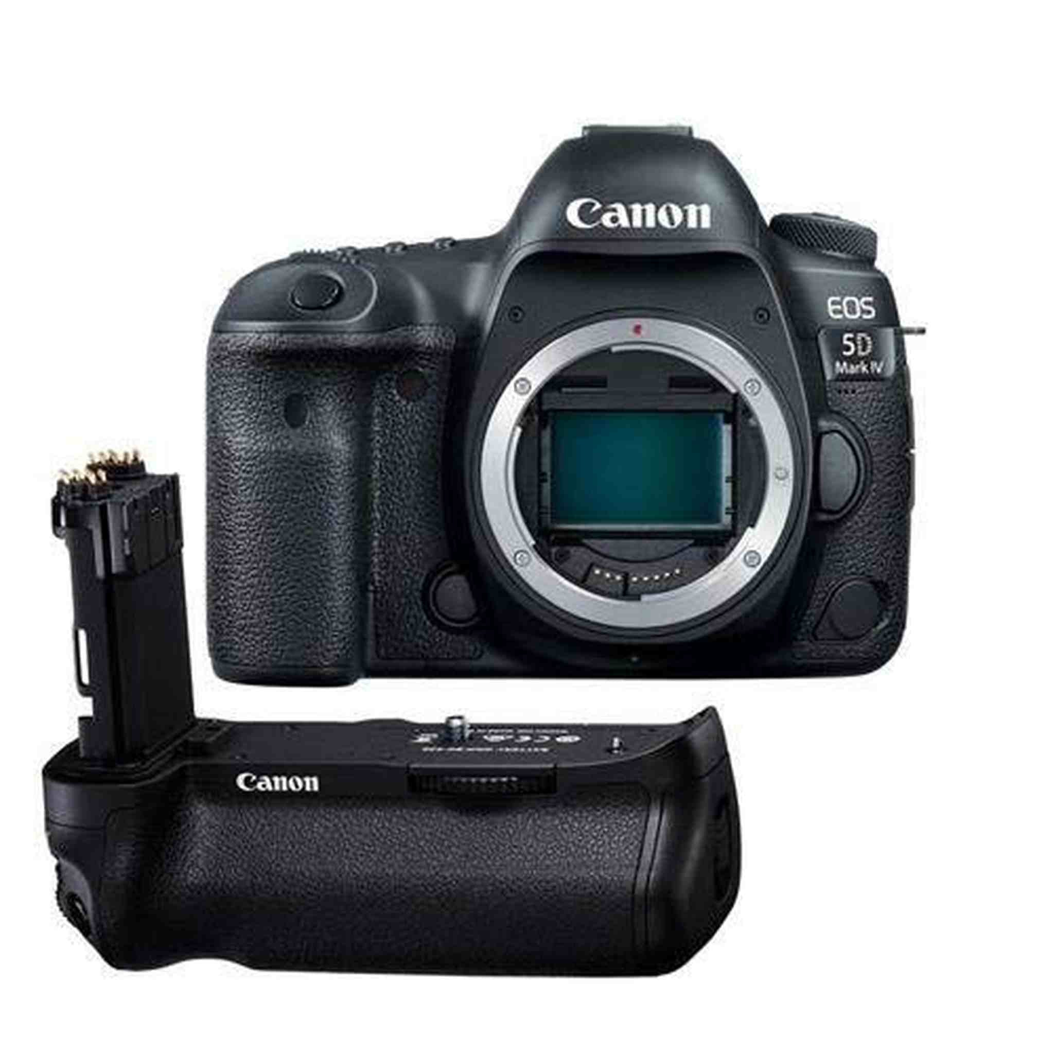 Canon EOS 5D Mark IV DSLR Body - With Canon BG-E20 Battery Grip Canon