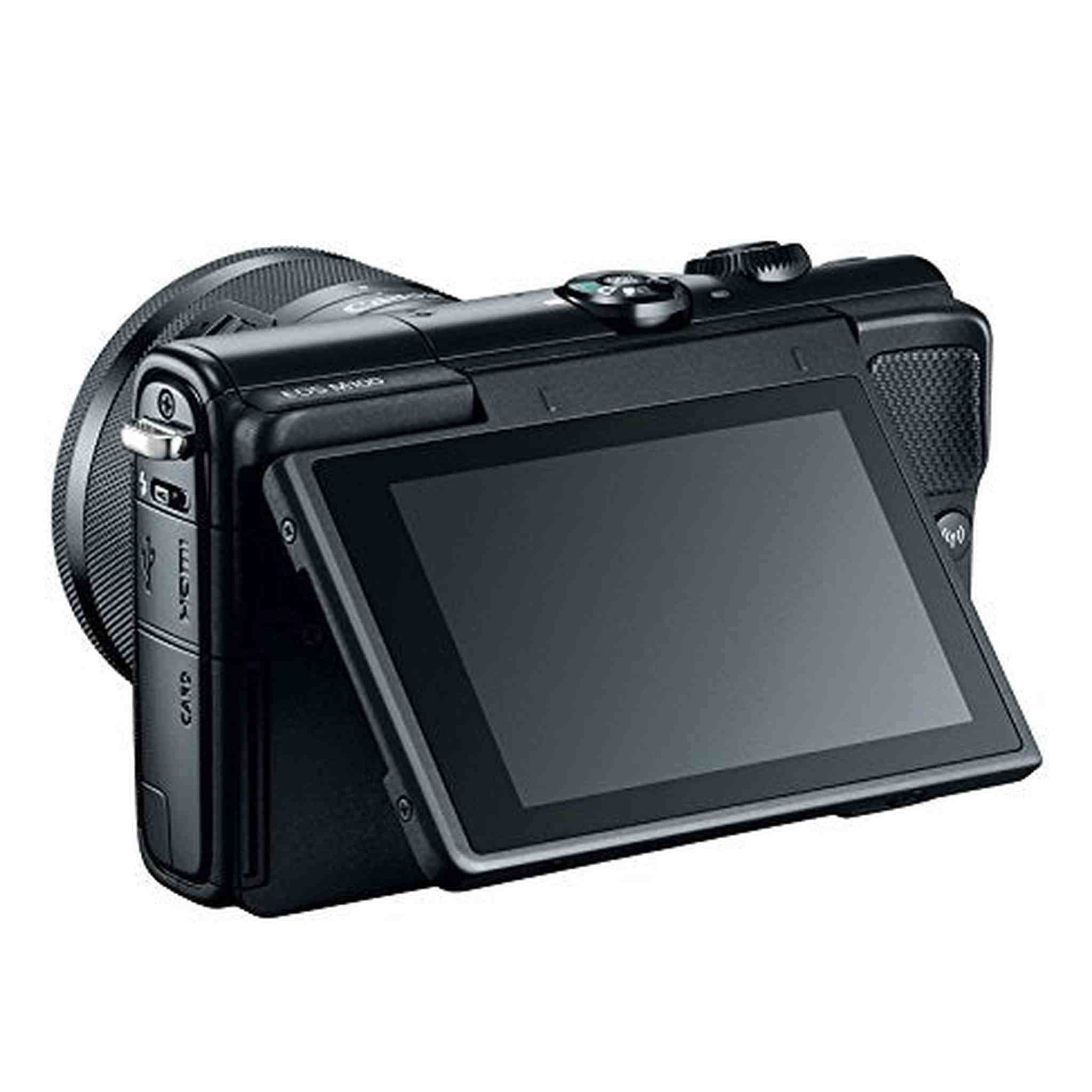 Canon EOS M100 Mirrorless Camera w/ 15-45mm Lens - Wi-Fi, Bluetooth, and NFC Enabled Black - Used