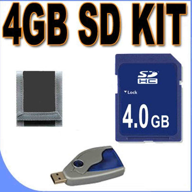 4GB SD/HC Memory Card Secure Digital BigVALUEInc Accessory Saver Bundle for Digital Recorders