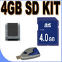 4GB SD/HC Memory Card Secure Digital BigVALUEInc Accessory Saver Bundle for Digital Recorders