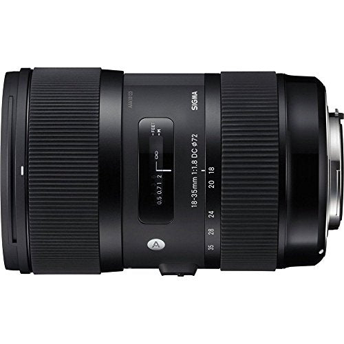 Sigma AF 18-35mm f/1.8 DC HSM Lens for Canon Includes Sandisk 64GB Extreme SD Memory UHS-I Card w/ 90/60MB/s Read/Write Bundle