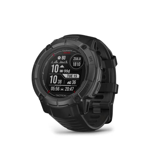 Garmin Instinct 2X Solar - Tactical Edition, Rugged GPS Smartwatch, (Black)