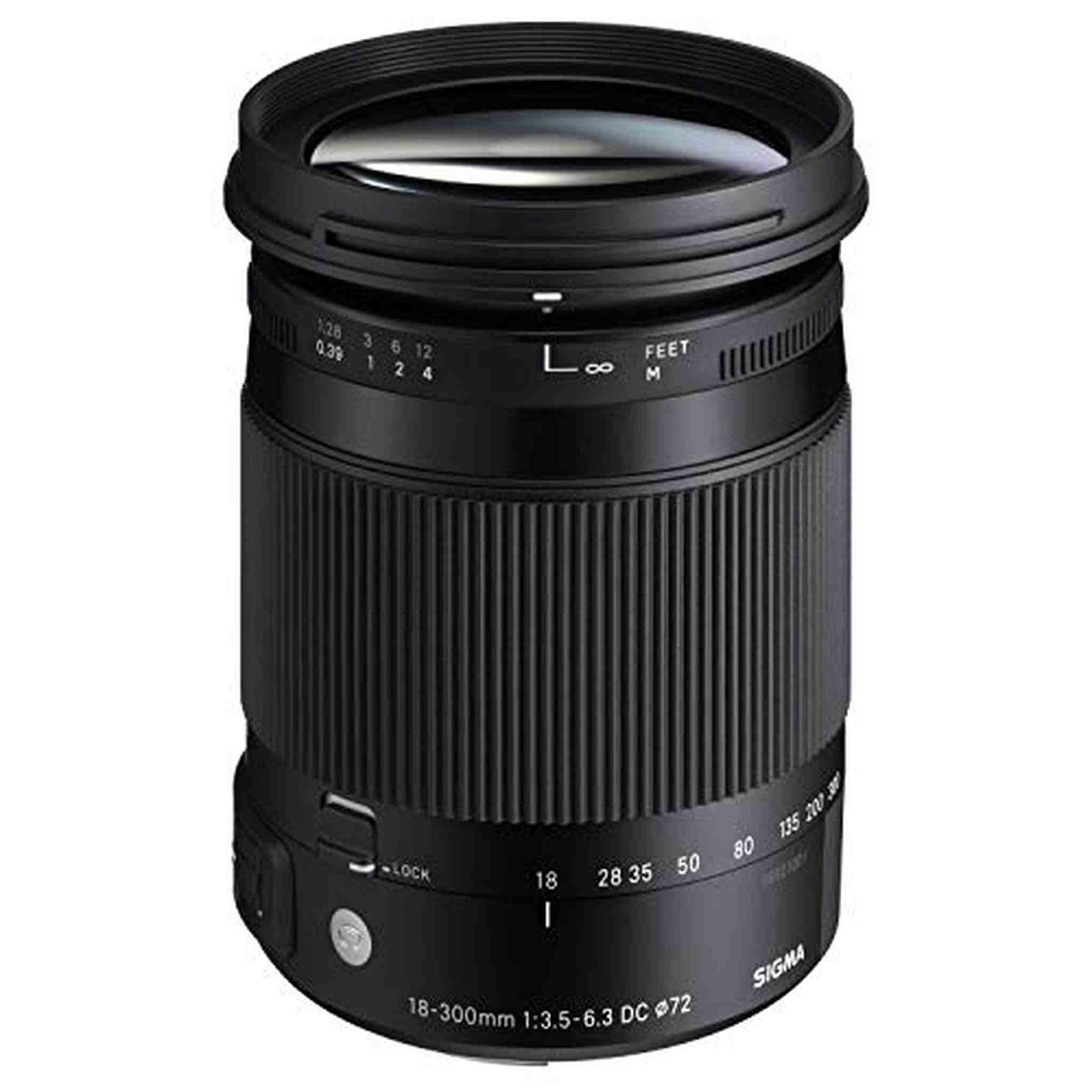 Sigma 18-300mm F3.5-6.3 DC Macro OS HSM C for Nikon DX Cameras - International Version No Warranty Sigma