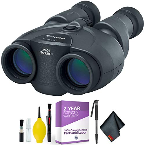 Canon 10x30 is II Image Stabilized Binocular + Cleaning Kit + 2 Year Extended Warranty