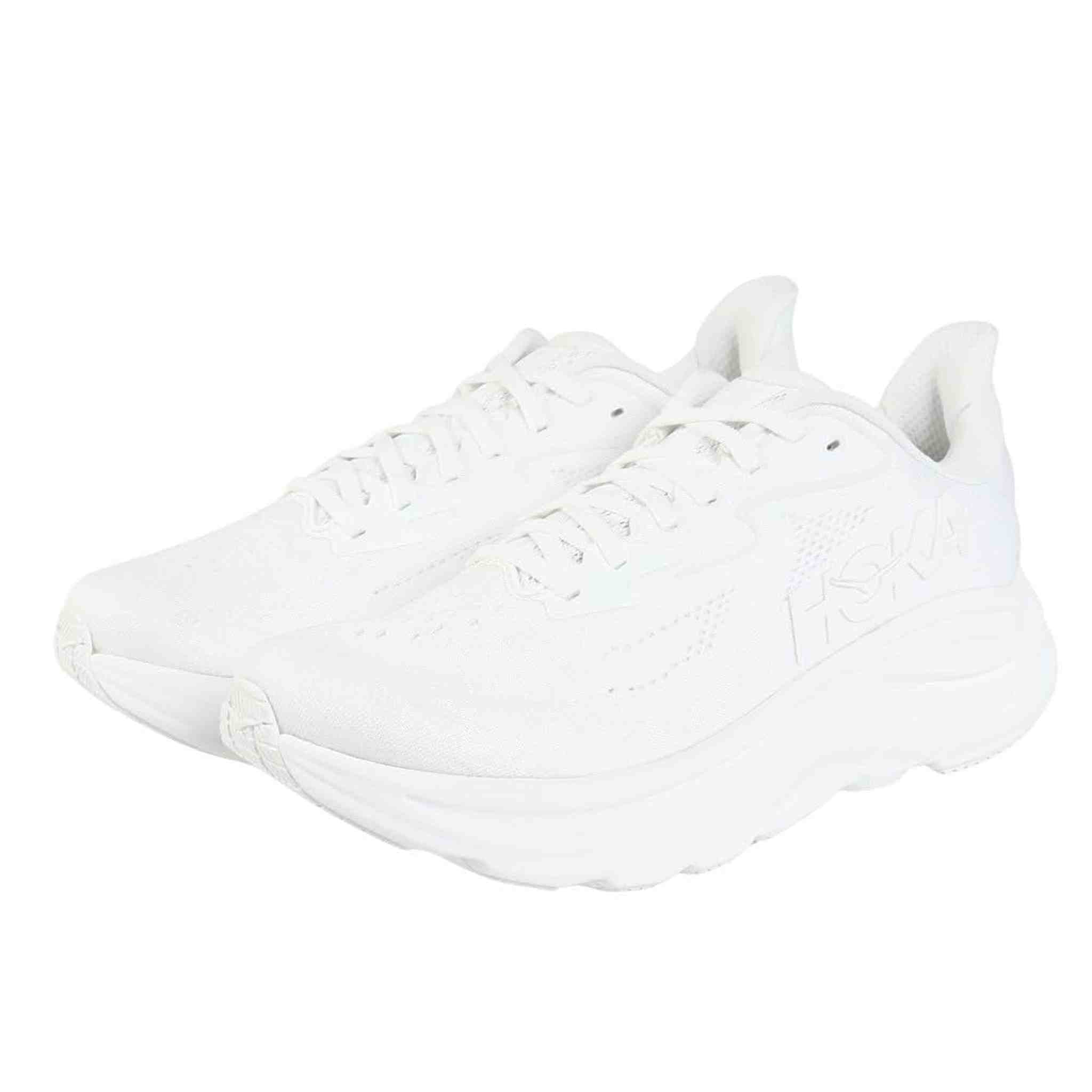 Hoka Men's Clifton 10 Sneaker, White/White, 9