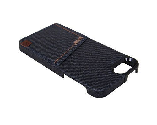 The Joy Factory Denim Premium Denim Hardshell Case with Pocket for iPhone5/5S, CSD110 (Indigo)