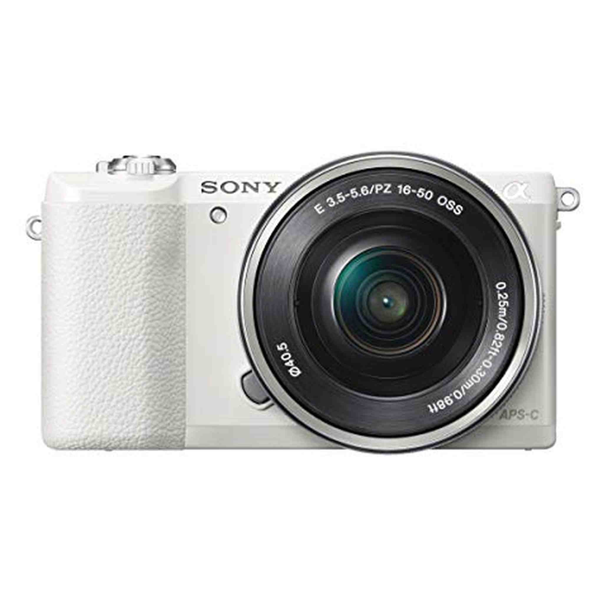 Sony a5100 16-50mm Mirrorless Digital Camera with 3-Inch Flip Up LCD White - Reconditioned Sony