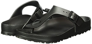 Birkenstock Unisex Gizeh Essentials EVA Sandals, Metallic Anthracite, 39 R EU
