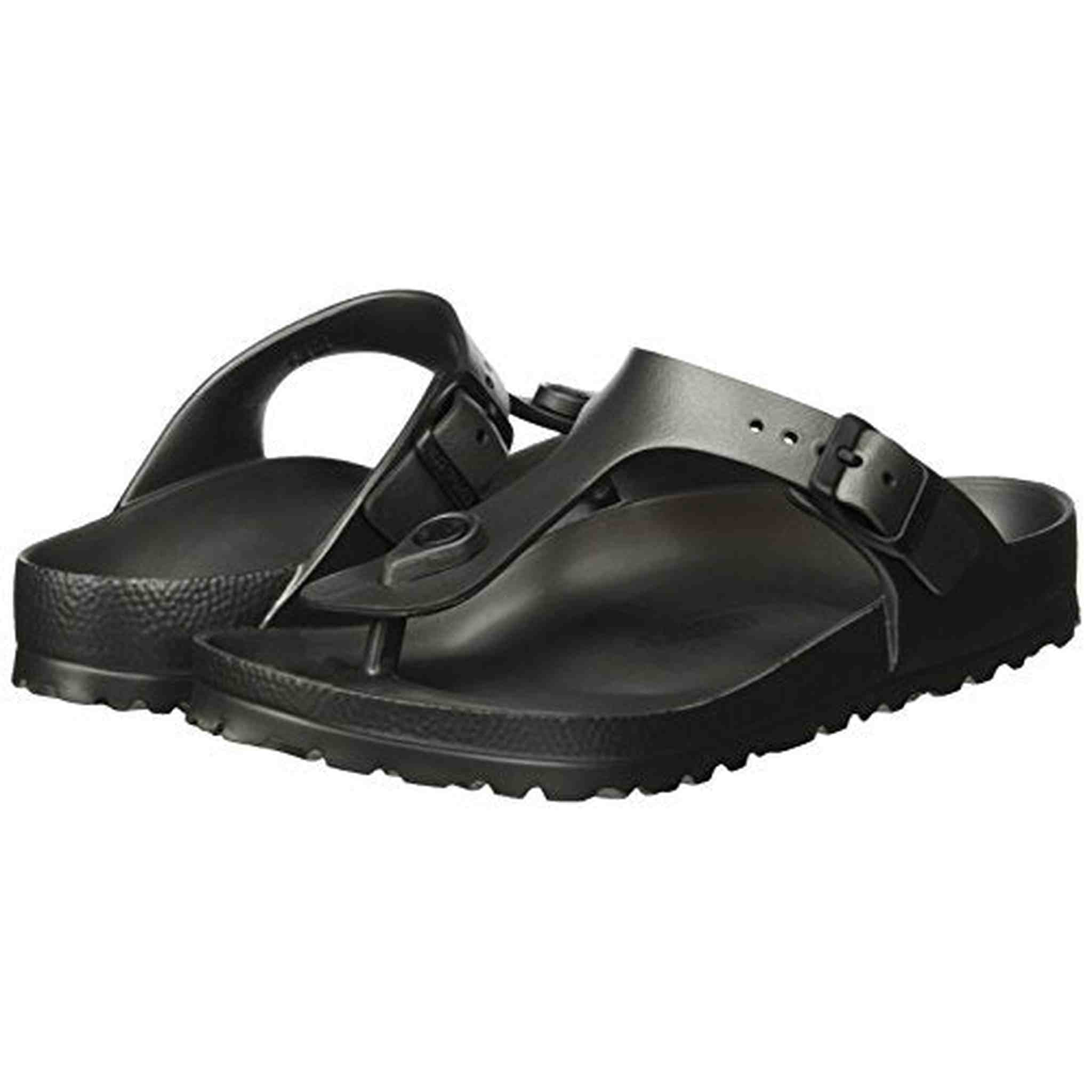 Birkenstock Unisex Gizeh Essentials EVA Sandals, Metallic Anthracite, 39 R EU