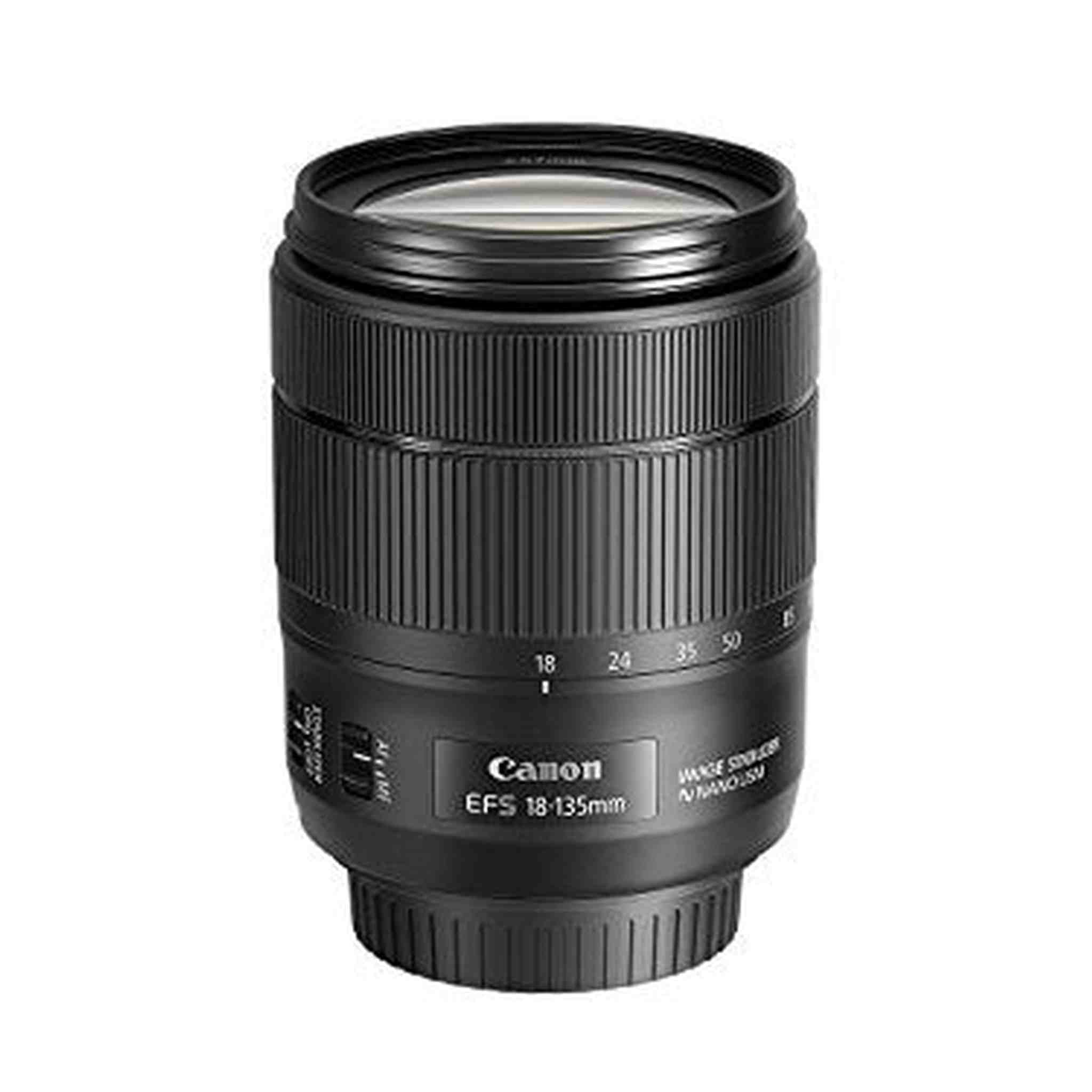 Canon EF-S 18-135mm f/3.5-5.6 Image Stabilization USM Lens Black Renewed - Reconditioned Canon