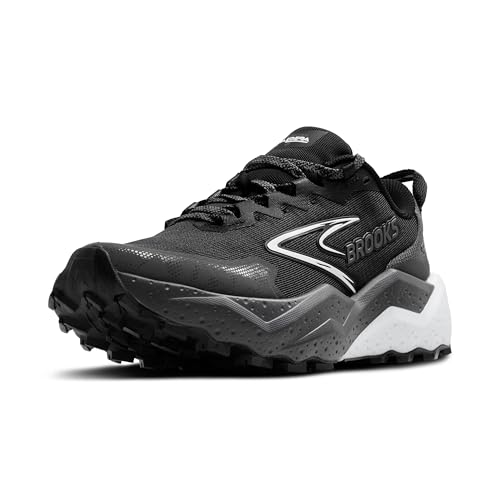 Brooks Women’s Caldera 8 Ultra Trail Running Shoe - Black/Blackened Pearl/White - 6 Medium