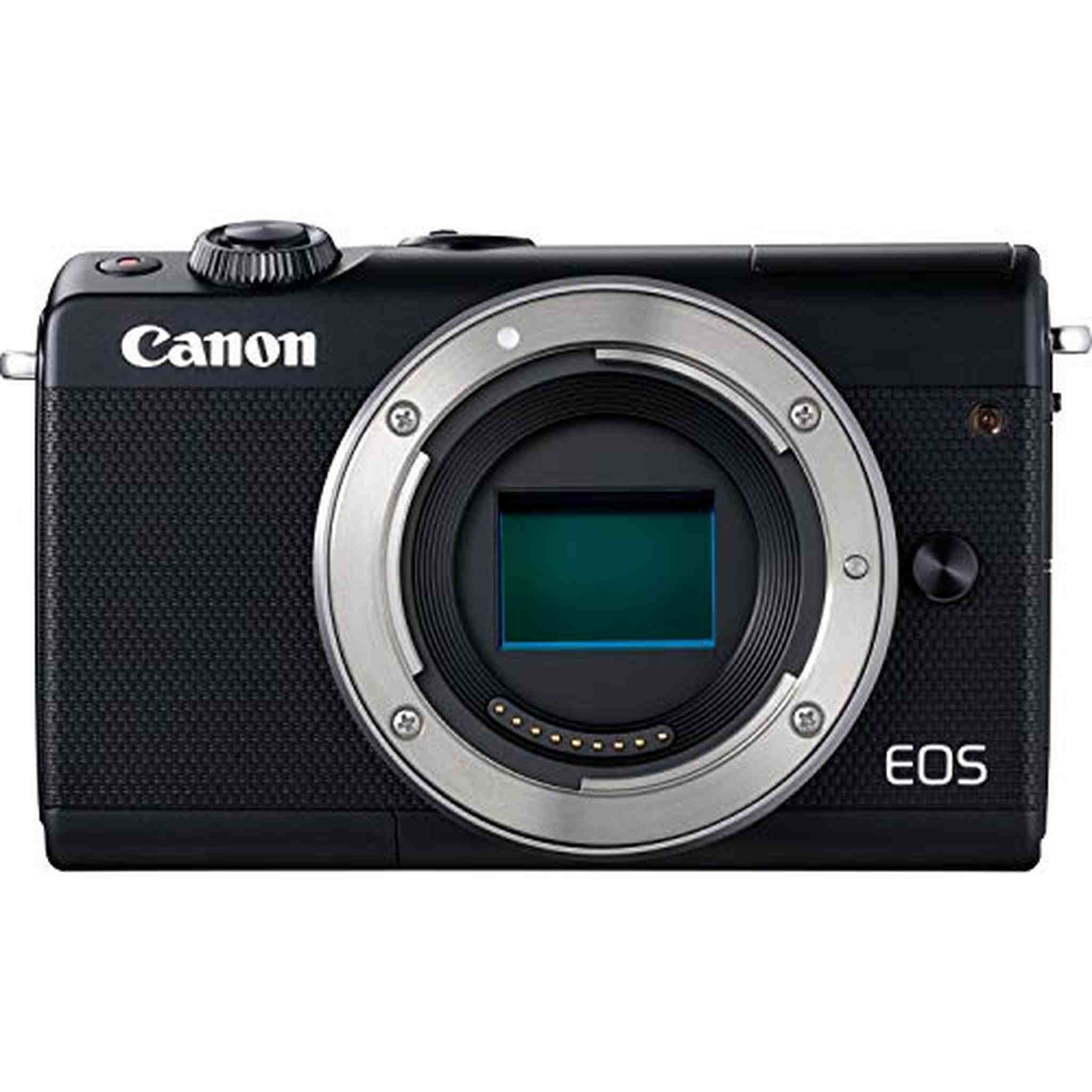Canon EOS M100 Mirrorless Digital Camera International Model White Body, Black Kit Box - Used