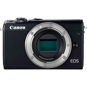 Canon EOS M100 Mirrorless Digital Camera International Model White Body, Black Kit Box