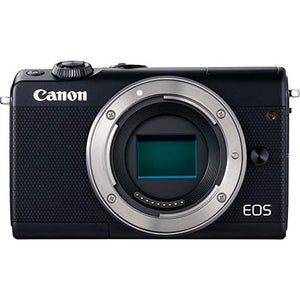 Canon EOS M100 Mirrorless Digital Camera International Model White Body, Black Kit Box
