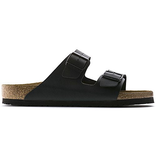 Birkenstock Arizona Unisex Leather Sandal, Black, 37 N EU