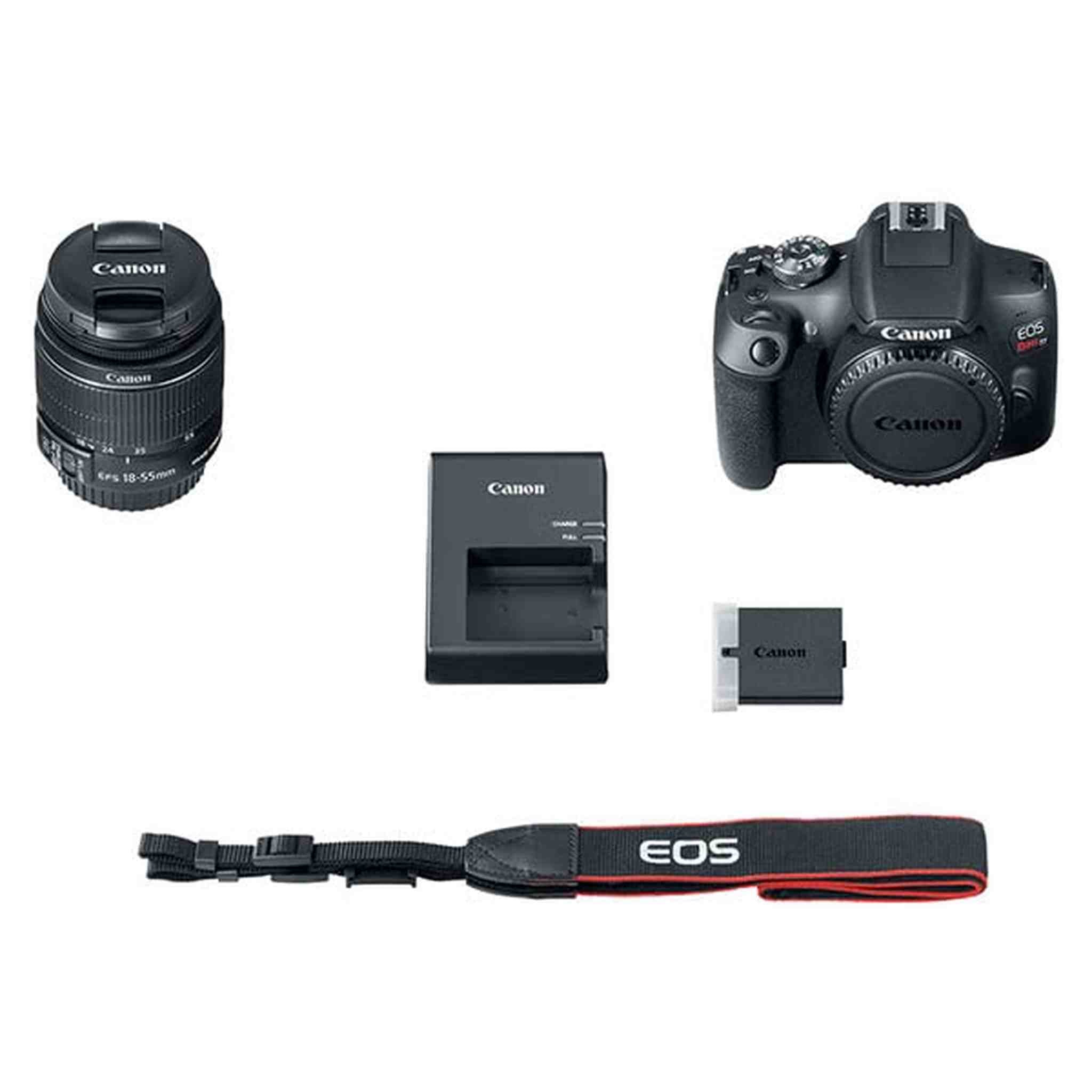 Canon EOS Rebel T7 Camera W/ 18-55mm and EF-S 55-250mm Lens - Pro Bundle Canon