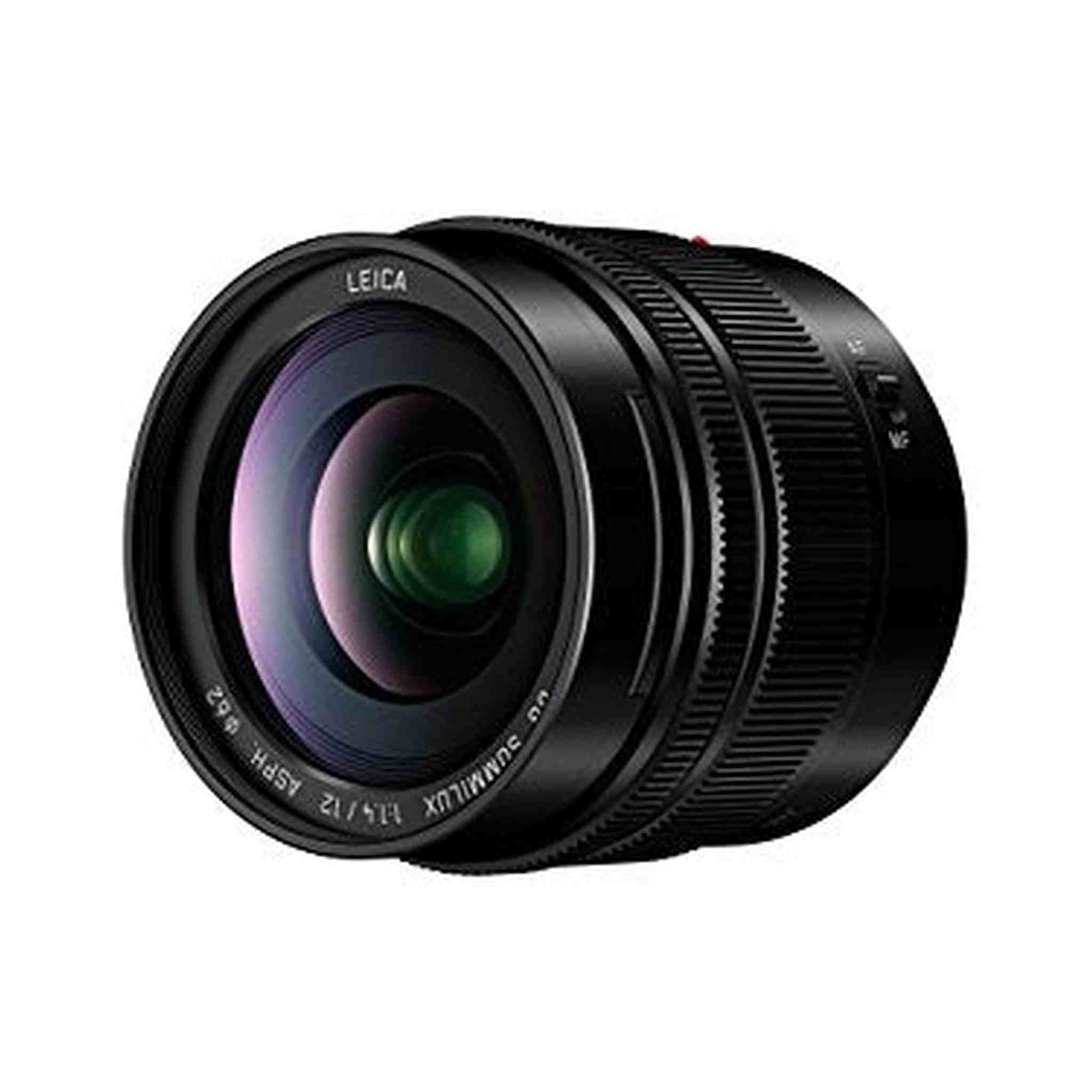 Panasonic LUMIX G LEICA DG SUMMILUX Lens, 12mm, F1.4 ASPH, Wide Angle, Professional Mirrorless Micro Four Thirds, H-X012 - Reconditioned Panasonic