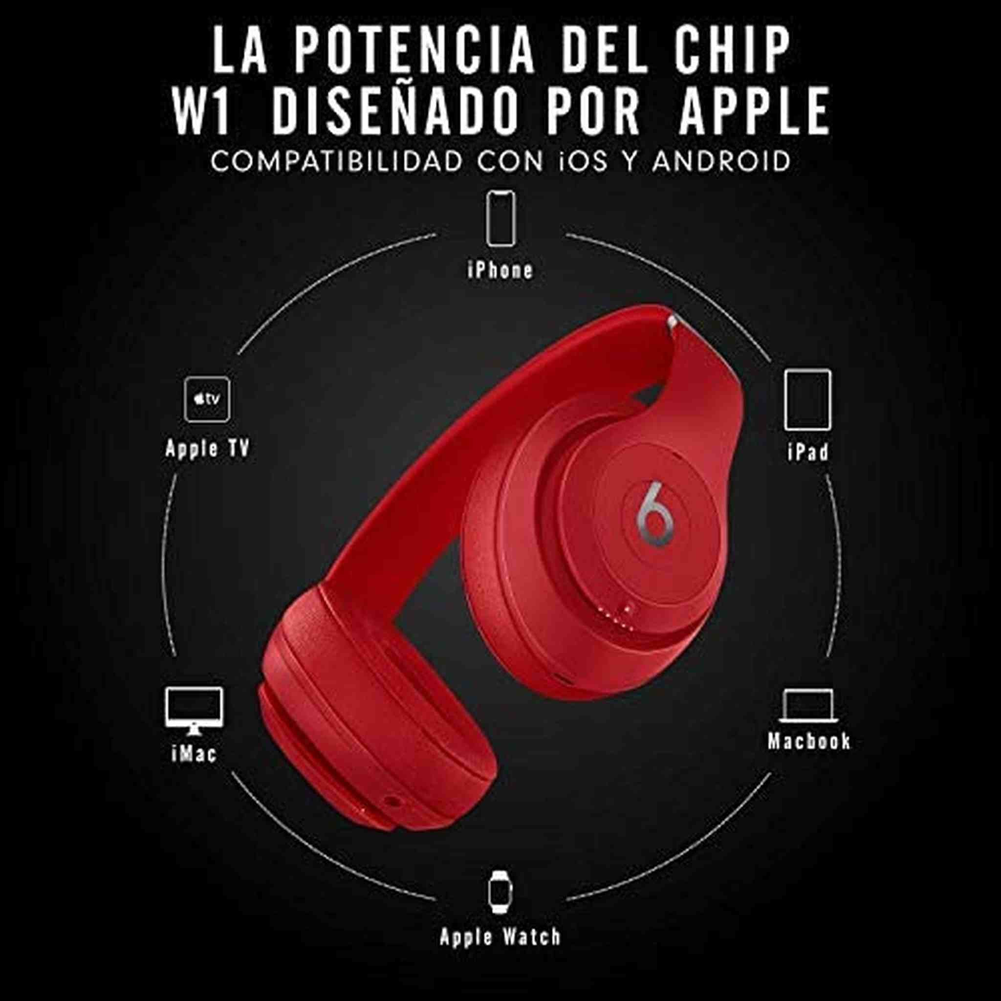 Beats Studio3 Wireless Over Ear Headphones - Red Latest Model
