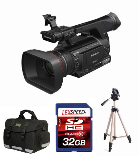 Panasonic AG-HPX250 AGHPX250 P2 HD Hand-Held Camcorder + 32GB DSHC Card 10 + Tripod + Deluxe Accessory Bundle