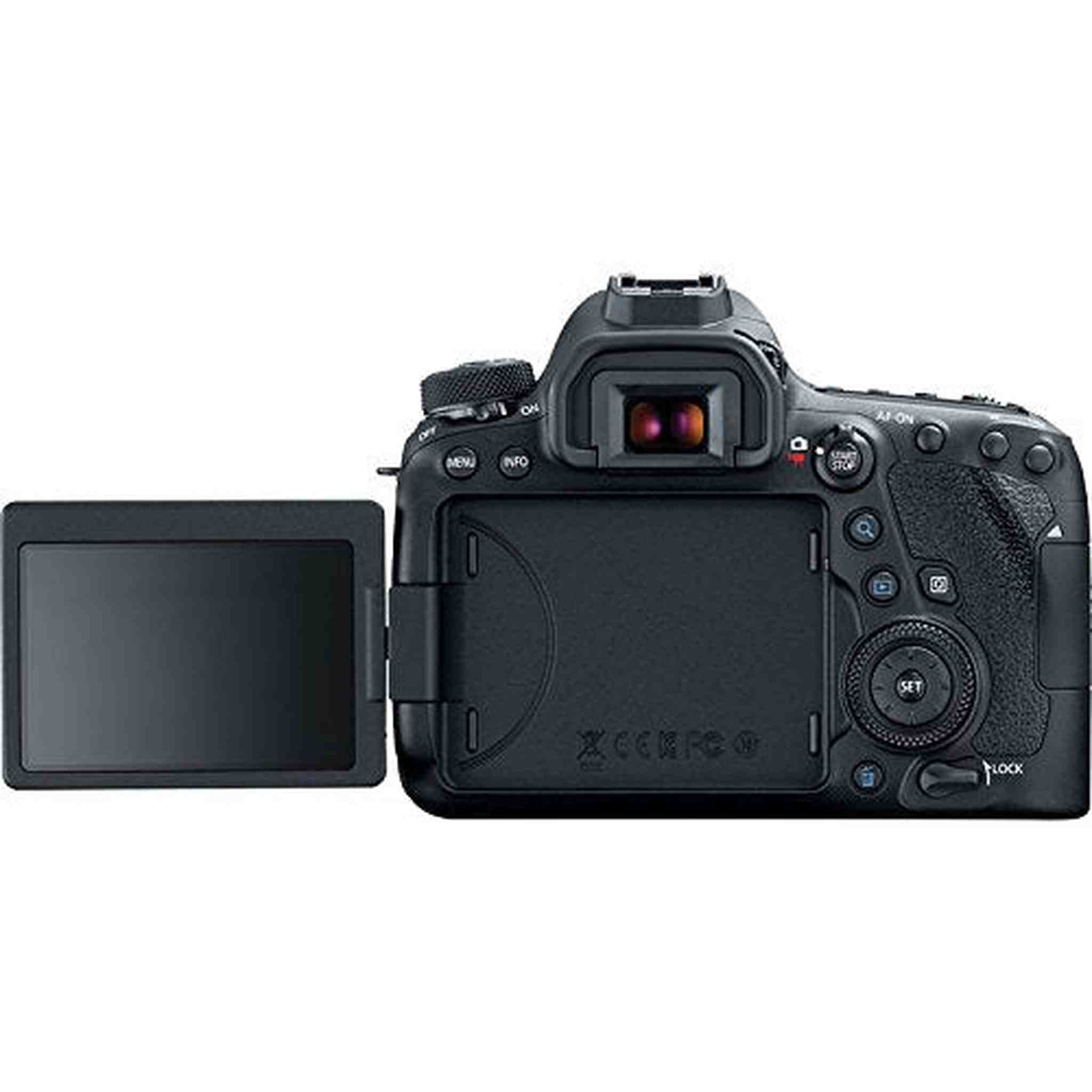Canon EOS 6D Mark II DSLR Camera w/ 128GB Memory + Battery Grip + Flash Bundle Canon