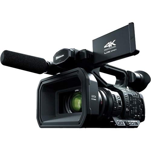 Panasonic AG-UX180 4K Premium Professional Camcorder with 128GB Memory Card, Filter Kit, Professional Microphone, LED Video Light, Studio Headphones, and Standard Accessories